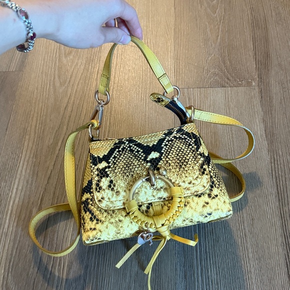 Like new SEE BY CHLOÉ Joan Mini Snake Print Bag - Picture 3 of 8